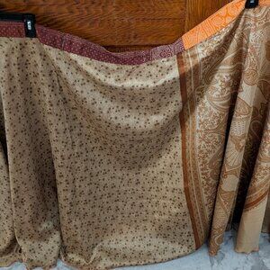 Womens Wrap Skirt Silk